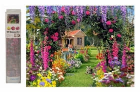 Mozaika diamentowa domek z ogrodem J50822