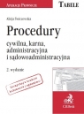 Procedury: cywilna, karna, administracyjna i sądowoadministracyjna Świczewska Alicja