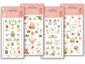 Naklejki Wielkanoc żelowe 19x9cm, 1 szt (829)