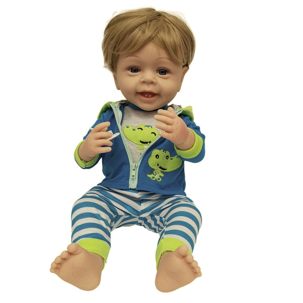 Interaktywny realistyczny lalka bobas – chłopiec, 54 cm (128832)