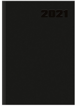 Kalendarz 2021 książkowy A5 Basic DTP czarny