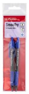 Długopis żelowy Smoothy nieb. 0,7mm 2szt HERLITZ