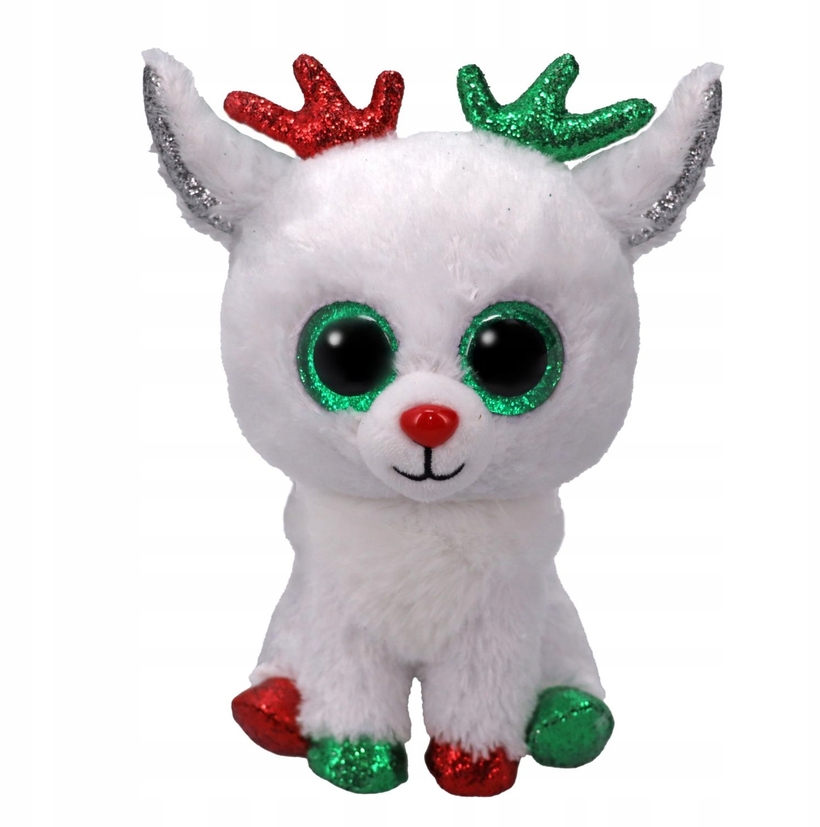<img src='https://webimage.pl/pics/833/3/d008421373833.png' style='height:440px' /> Boos Snowdrop - biały renifer 15 cm (TY 37383)