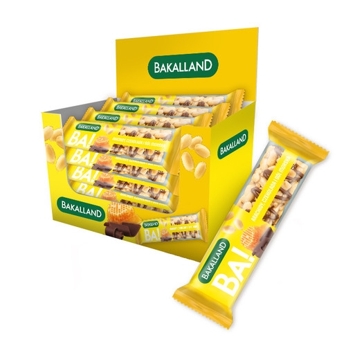 Zestaw Bakalland Ba! Baton Nuts Arachid z Czekoladą - 30g (30 szt)