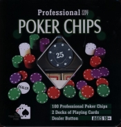 Poker zestaw 2 talie + 100 żetonów - <br />