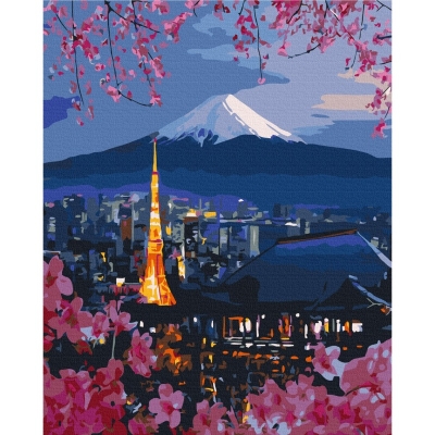 Malowanie po numerach BRUSHME 40x50 cm Podróż po Japonii