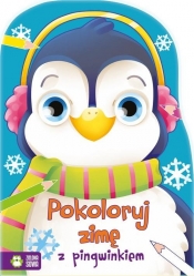 Pokoloruj zimę z pingwinkiem - Jednoróg Justyna