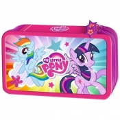 Piórnik podwójny My Little Pony z wyposażeniem - <br />