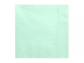 Serwetki trójwarstwowe miętowe 33x33cm 20szt