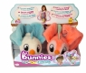 Bunnies Friends: Pluszowy ptaszek z magnesem 2-Pak - biało-niebieski i ciemnoróżowy (BUN 097223/097834)