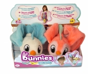 Bunnies Friends: Pluszowy ptaszek z magnesem 2-Pak - biało-niebieski i ciemnoróżowy (BUN 097223/097834)