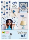 Blok Happy Color Party Ice, A4/10 ark, holographic + brokat