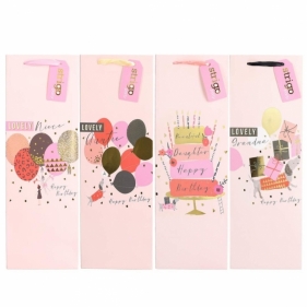 Torba prezentowa Party 12x36x9cm mix STRIGO