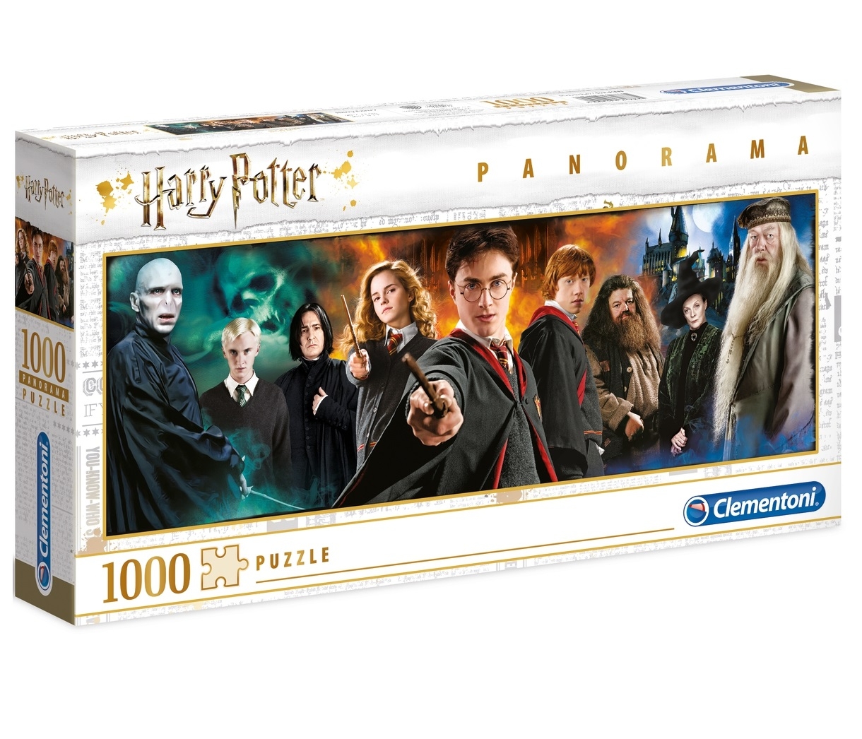 Clementoni, Puzzle Panorama 1000: Harry Potter (61883) (Uszkodzone opakowanie)