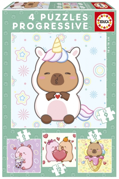 <img src='https://webimage.pl/pics/836/4/d8412668204836.jpg' style='height:440px' /> Puzzle Kapibary 6 + 9 + 12 + 16 114284
