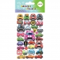 Naklejki 3D Puffy Cars 10x20cm