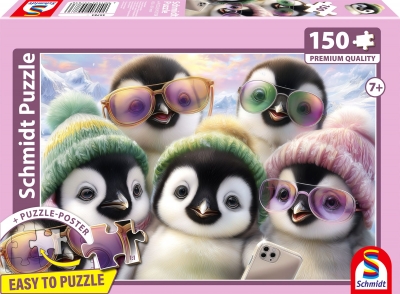 <img src='https://webimage.pl/pics/836/7/d4001504557836.jpg' style='height:440px' /> Puzzle 150 PQ Pingwiny robią selfie 114372