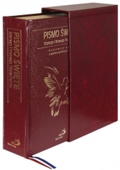 Pismo Święte ST i NT etui, skóra bordowa - Opracowanie zbiorowe