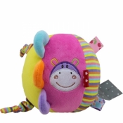 Piłka z grzechotką New Baby Hipopotam 14 cm (4838b)