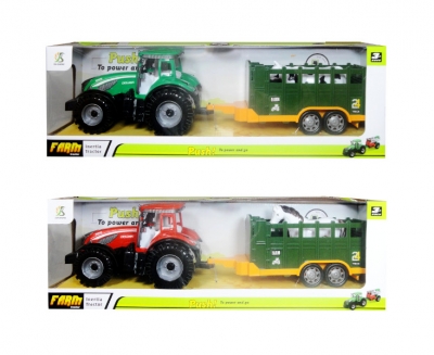 Traktor z przyczepą