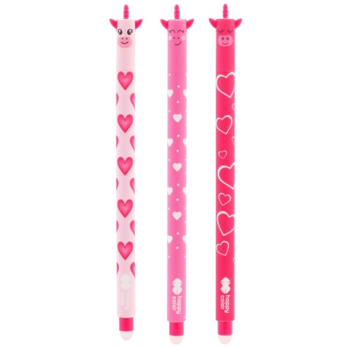 <img src='https://webimage.pl/pics/837/2/d5902979032837-2.png' style='height:440px' /> Długopis wymazywalny Happy Color Uszaki 0.5mm niebieski - Pink Unicorn, 1 szt