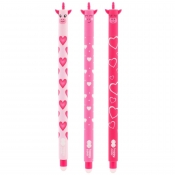 Długopis wymazywalny Happy Color Uszaki 0.5mm niebieski - Pink Unicorn, 1 szt