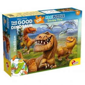 Puzzle dwustronne 2w1 supermaxi 108 Dobry dinozaur (304-52837)