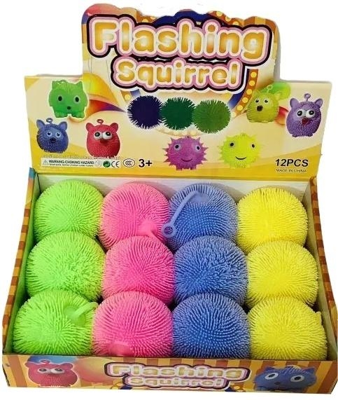 Gniotek piłka świecąca mix