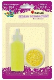 Brokat Titanum Craft-fun żółty