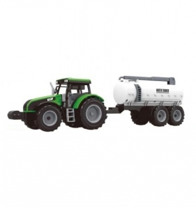 Traktor z beczkowozem, dźwiękami i światłem MIX (107837)