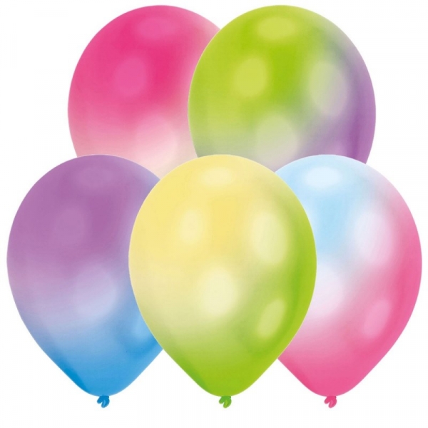 Balony LED 5 sztuk - zmieniające się kolory (9901049)