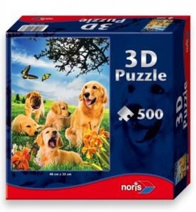 Psy - puzzle 500 elementów z efektem 3D