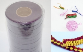 Wstążki filcowe 0,5cm. x 6m kolor ciemny fiolet 13 sztuk