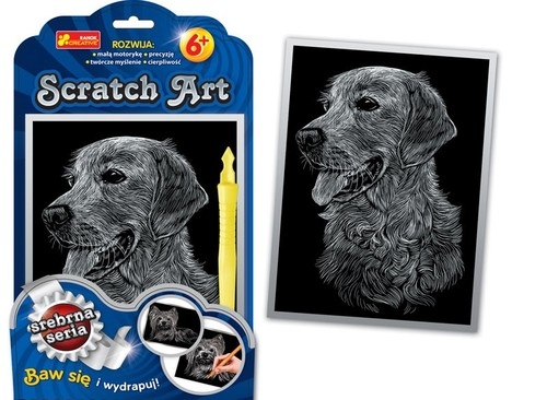 Scratch Art Pies z językiem