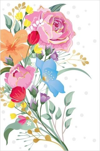 Karnet Uniwersalny - Pretty Flowers