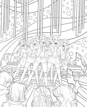 Kocham k-pop. Dla fanek i fanów „K-popowych łowczyń demonów”, grup BTS, BLACKPINK, Katseye i k-popu. Super zadania i kolorowanki - Opracowanie zbiorowe