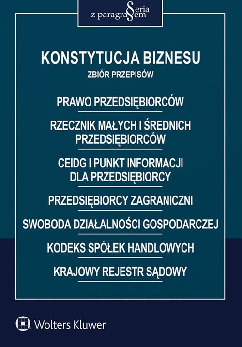 Konstytucja biznesu Zbiór przepisów