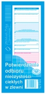 Potwierdzenie odbioru nieczystości ciekłych w zlewni (S-100-8)