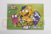 BLOK TECHNICZNY BIAŁY A4/10k. z szablonem