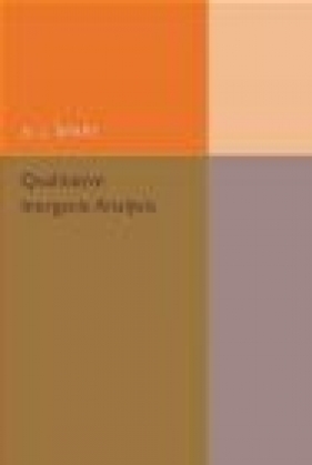 Qualitative Inorganic Analysis - A. J. Berry