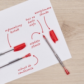 Długopis Pelikan Hang Stick K86 - czerwony, 1 szt