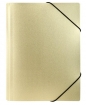 Teczka z gumką A4 PP stardust gold
