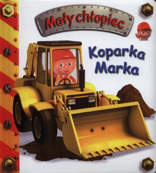 Mały chłopiec. Koparka Marka