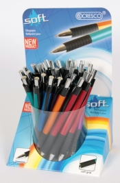 Długopis z wymiennym wkładem Cresco SOFT (mix) (600000) 1SZT