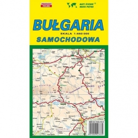 Mapa Bułgarii samochodowo-turystyczna 1:660 000