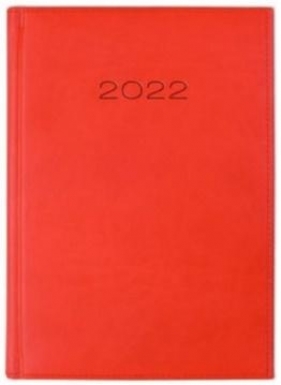 Kalendarz 2022 Dzienny A5 Vivella Czerwony 21D-09