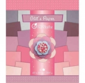 Papier Glitter fiolety róże