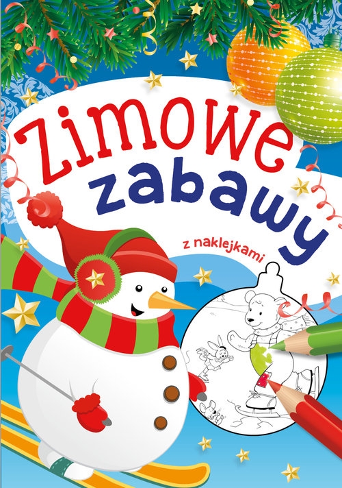 Zimowe zabawy z naklejkami