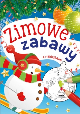 Zimowe zabawy z naklejkami - Wiesław Drabik