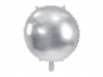  Balon foliowy okrągły Pastylka 59cm srebrny